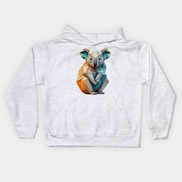 Fictional origami animal #12 Kids Hoodie by Micapox